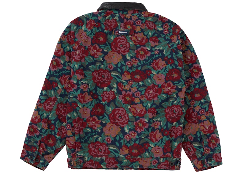 Supreme Leather Collar Work Jacket Digi Floral Men's - FW20 - US