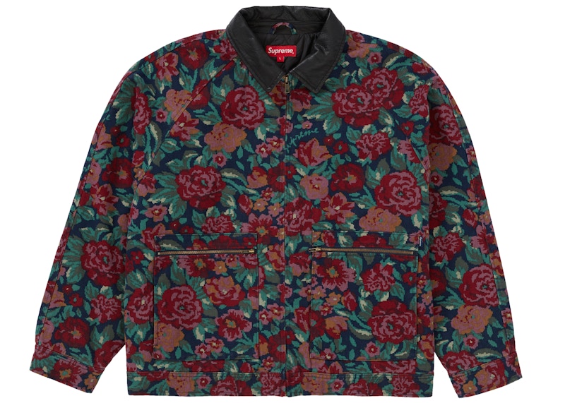 Supreme Leather Collar Work Jacket Digi Floral メンズ - FW20 - JP