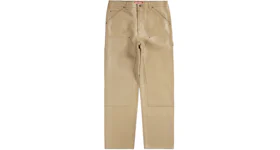 Supreme Leather Double Knee Painter Pant Tan