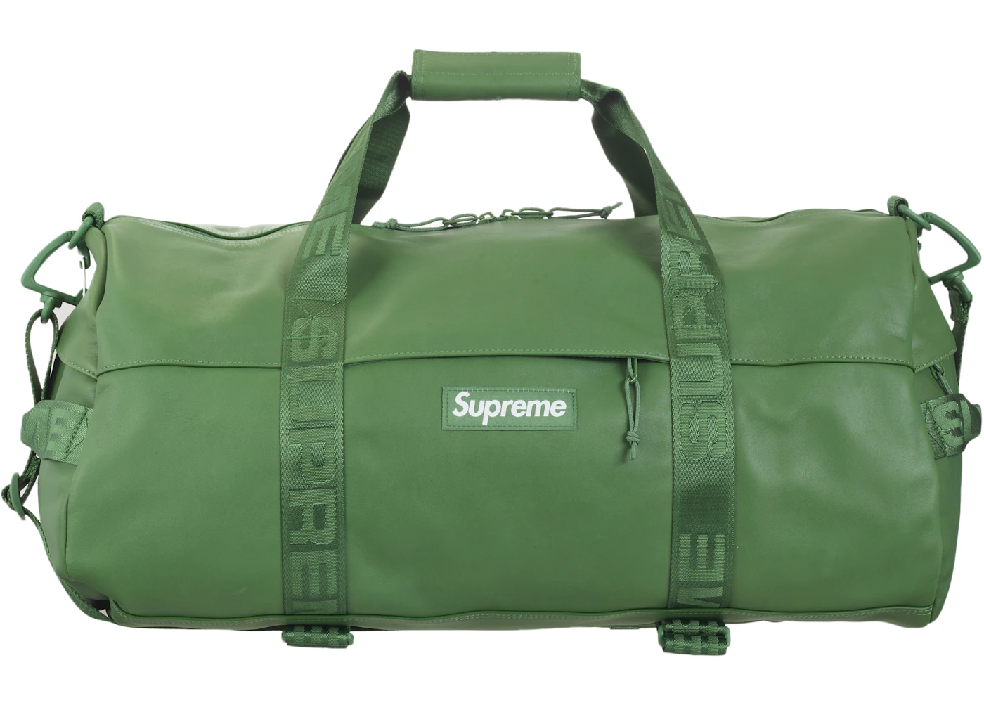 Leather Duffle Bag Green FW24 US - Main Image