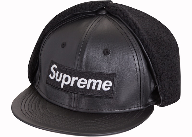 Supreme Leather Earflap Box Logo New Era-