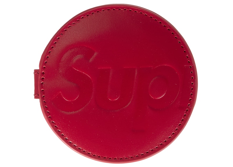 お歳暮 のし Supreme Leather Pocket Mirror Red - SS25 - JP アウトドア寝具