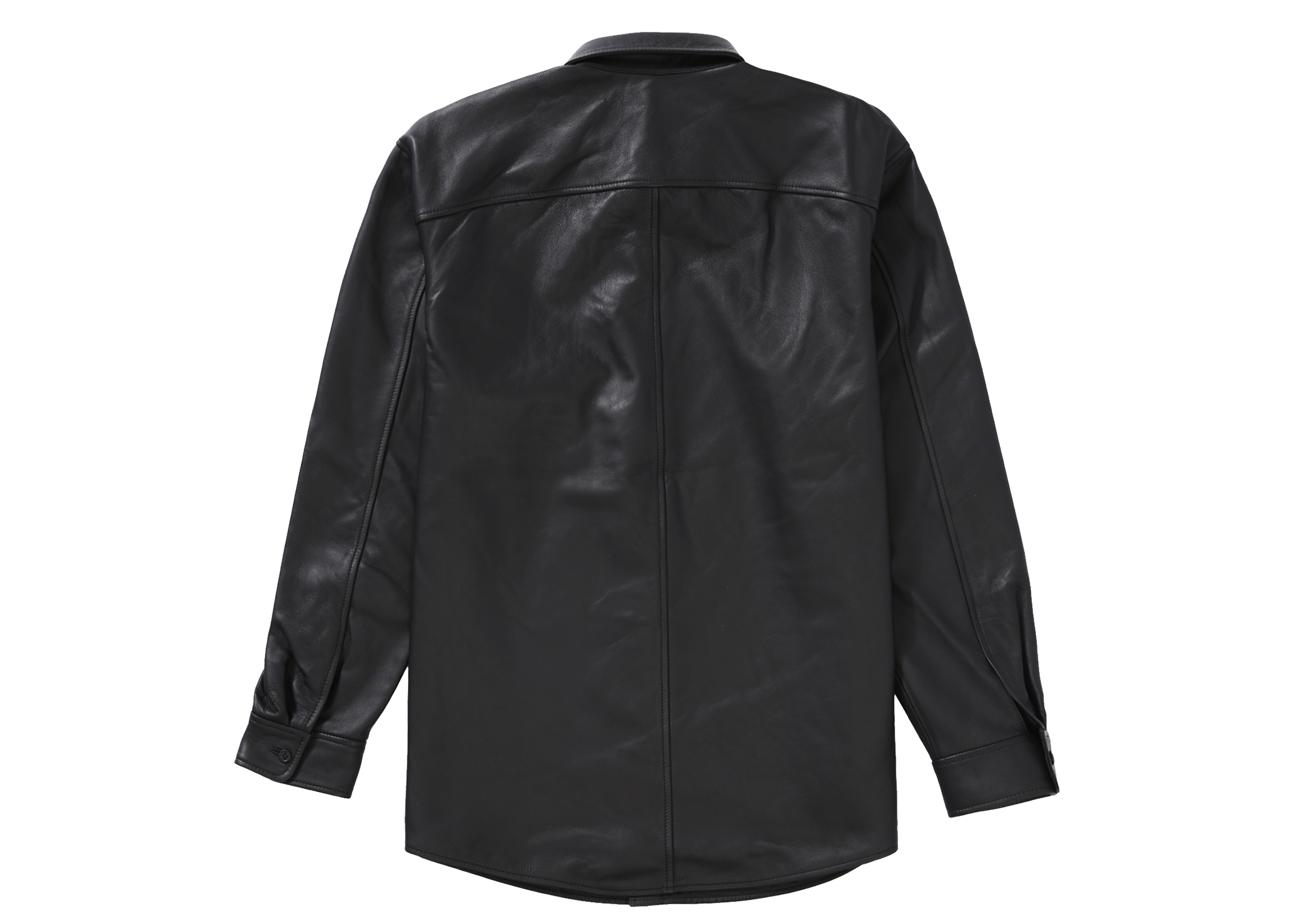 Supreme Leather Shirt Black メンズ - FW21 - JP