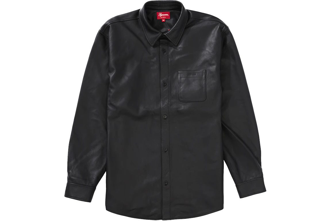 Supreme Leather Shirt Black