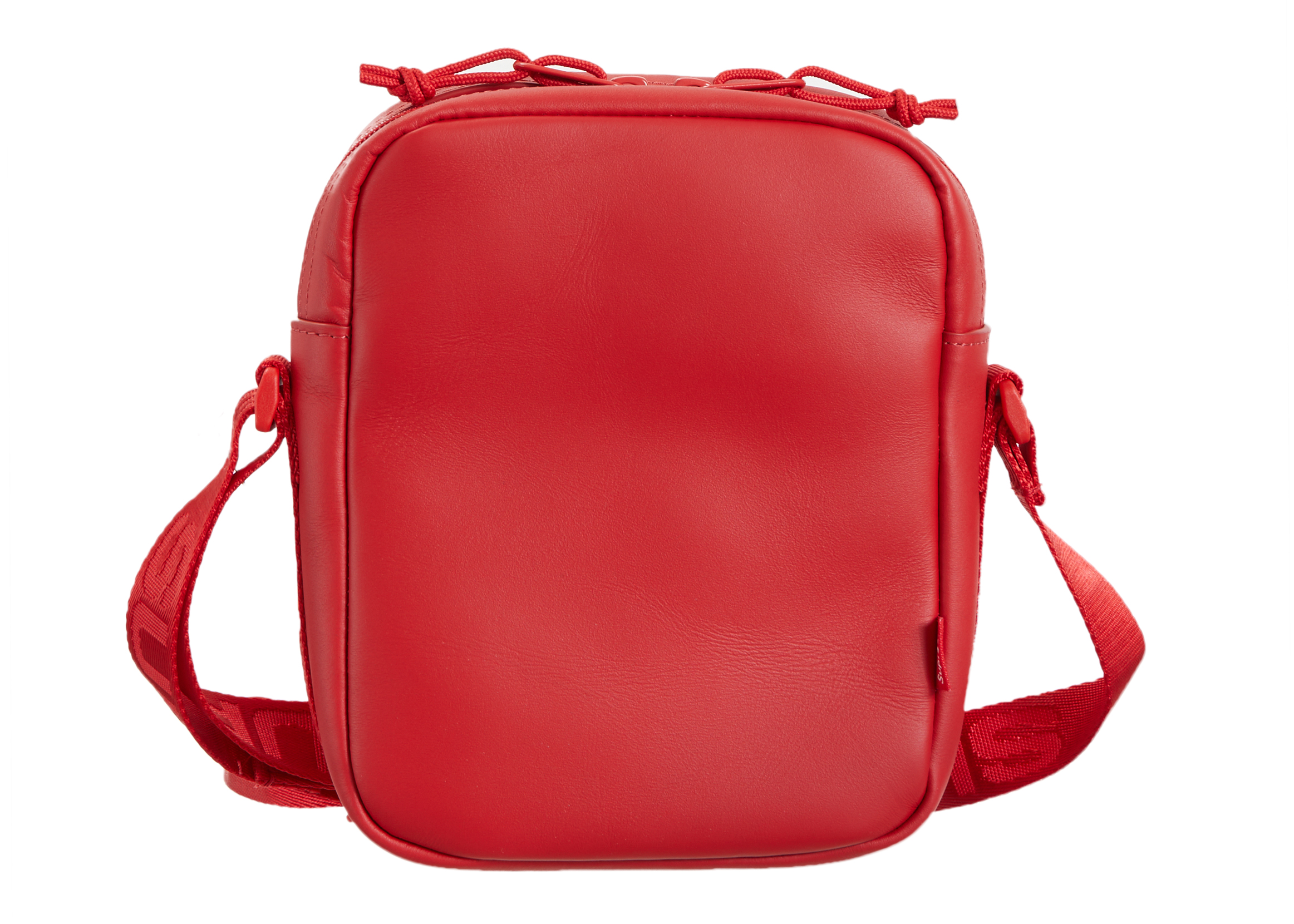 Supreme Leather Shoulder Bag Red
