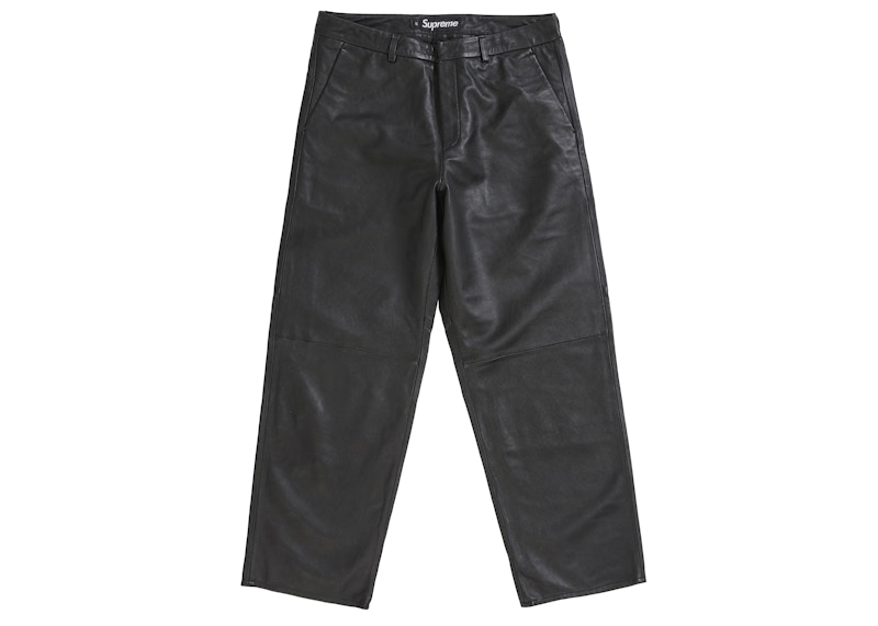 Supreme Leather Trouser Black メンズ - FW25 - JP