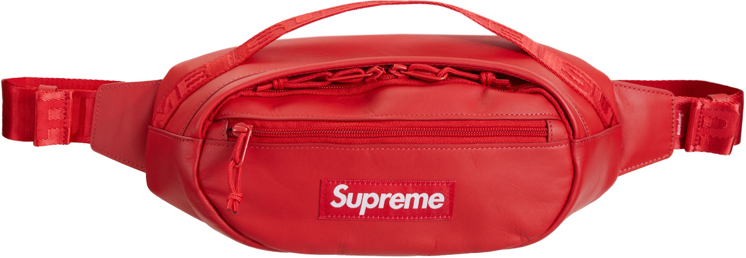 Supreme Logo Waist Bag Red (FW23)