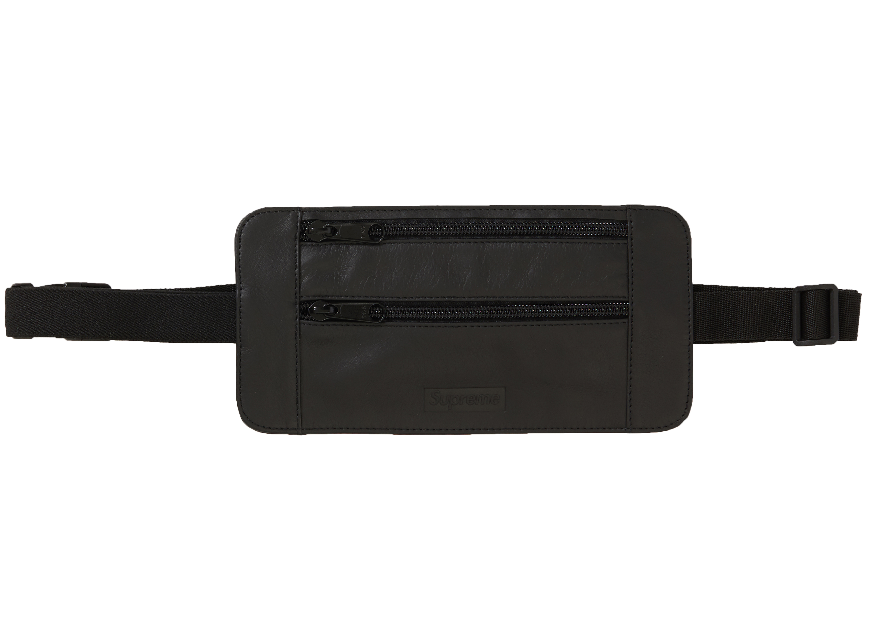 Supreme Leather Waist/Shoulder Pouch Black - SS19 - CN