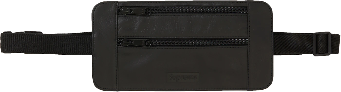 Supreme Leather Waist/Shoulder Pouch Black - SS19 - US