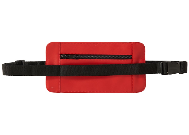 Supreme Leather Waist/Shoulder Pouch Red - SS19 - US