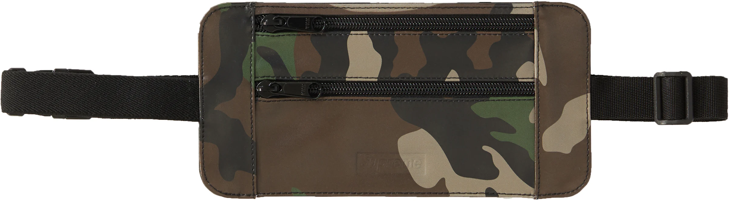Supreme Leather Waist/Shoulder Pouch Woodland Camo - SS19 - US