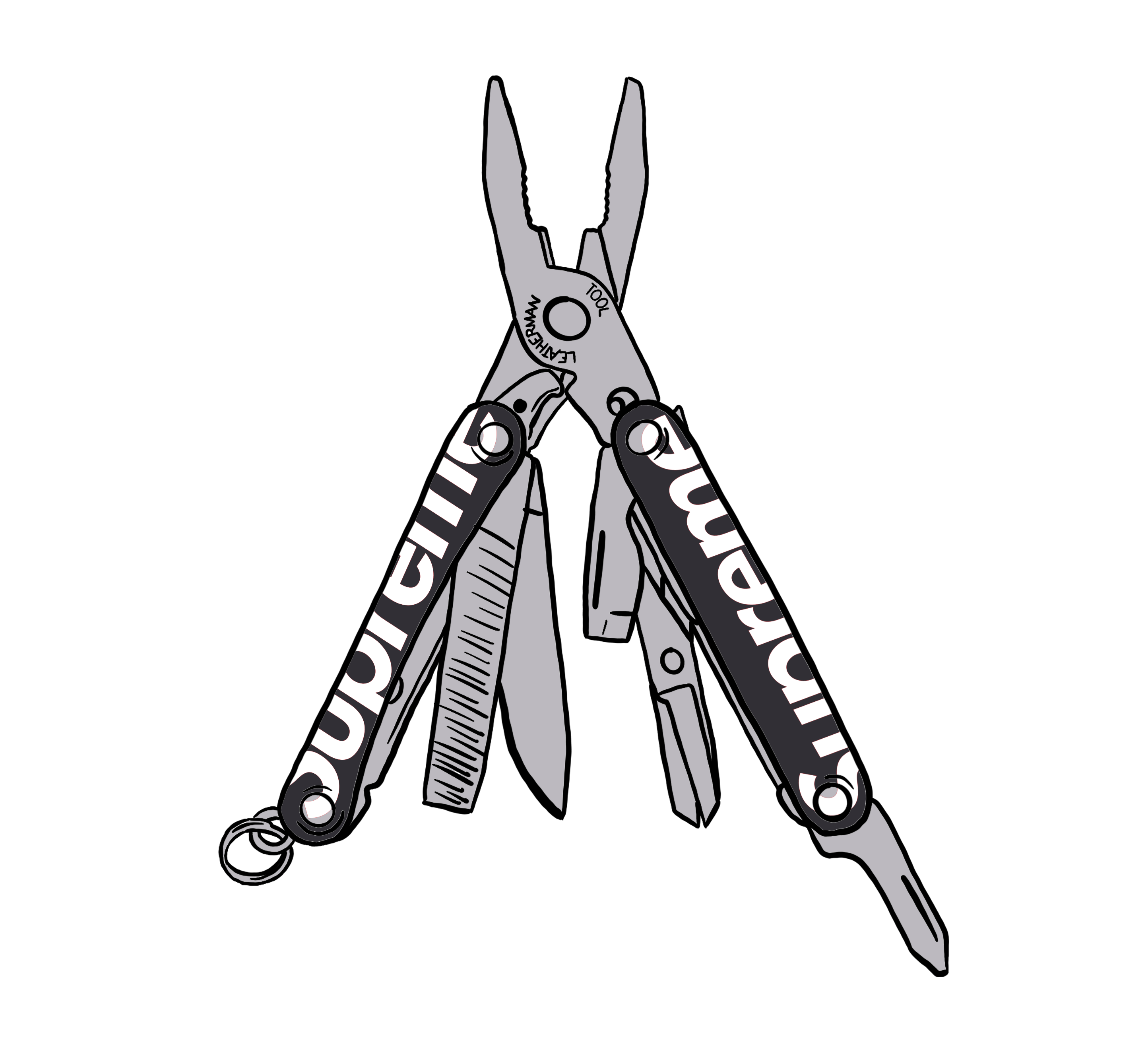 Supreme Leatherman Squirt PS4 Multitool Black - SS21