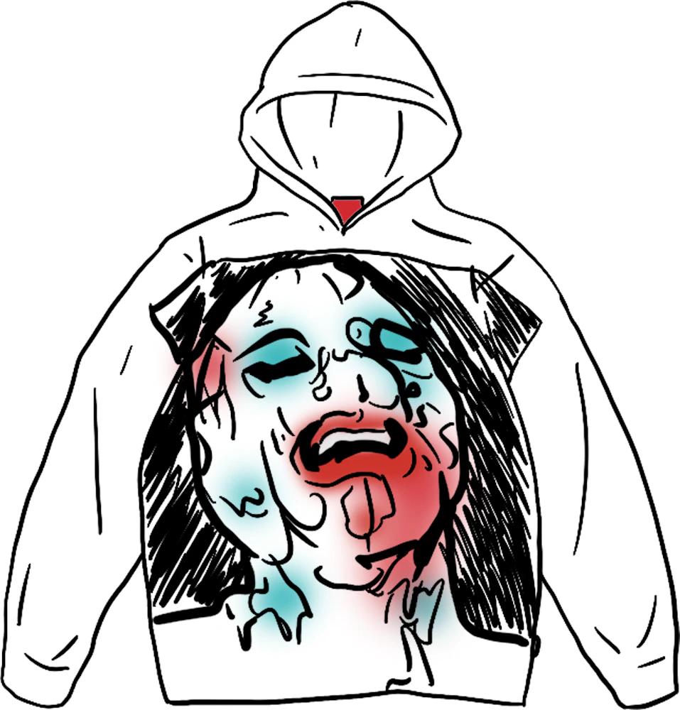 Supreme Leigh Bowery Airbrushed Hooded Sweatshirt White - SS20 ...