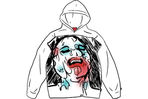 Supreme Leigh Bowery Airbrushed Hooded Sweatshirt White Supreme Leigh Bowery Airbrushed Hooded Sweatshirt White