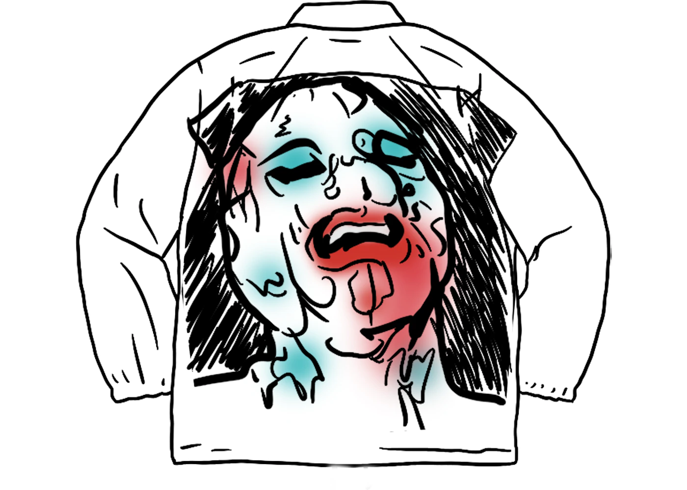 Supreme leigh bowery airbrushed hooded sweatshirt white Clearance