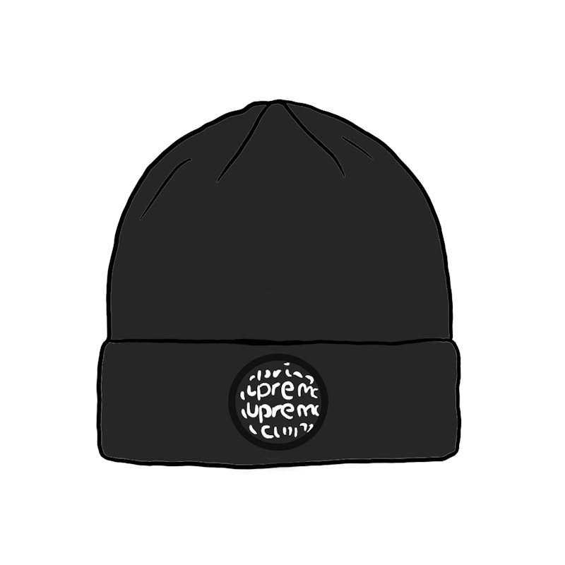 supreme lenticular patch beanie