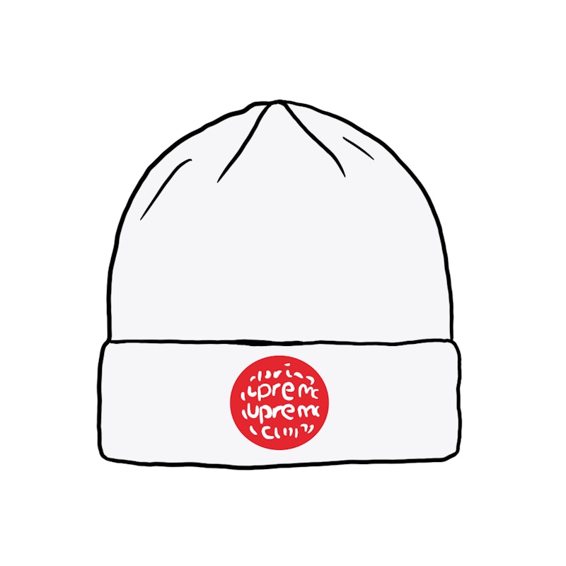 supreme lenticular patch beanie