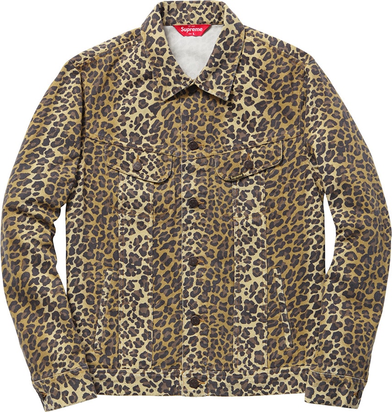 Supreme Leopard Denim Jacket Leopard - SS15 Men's - US