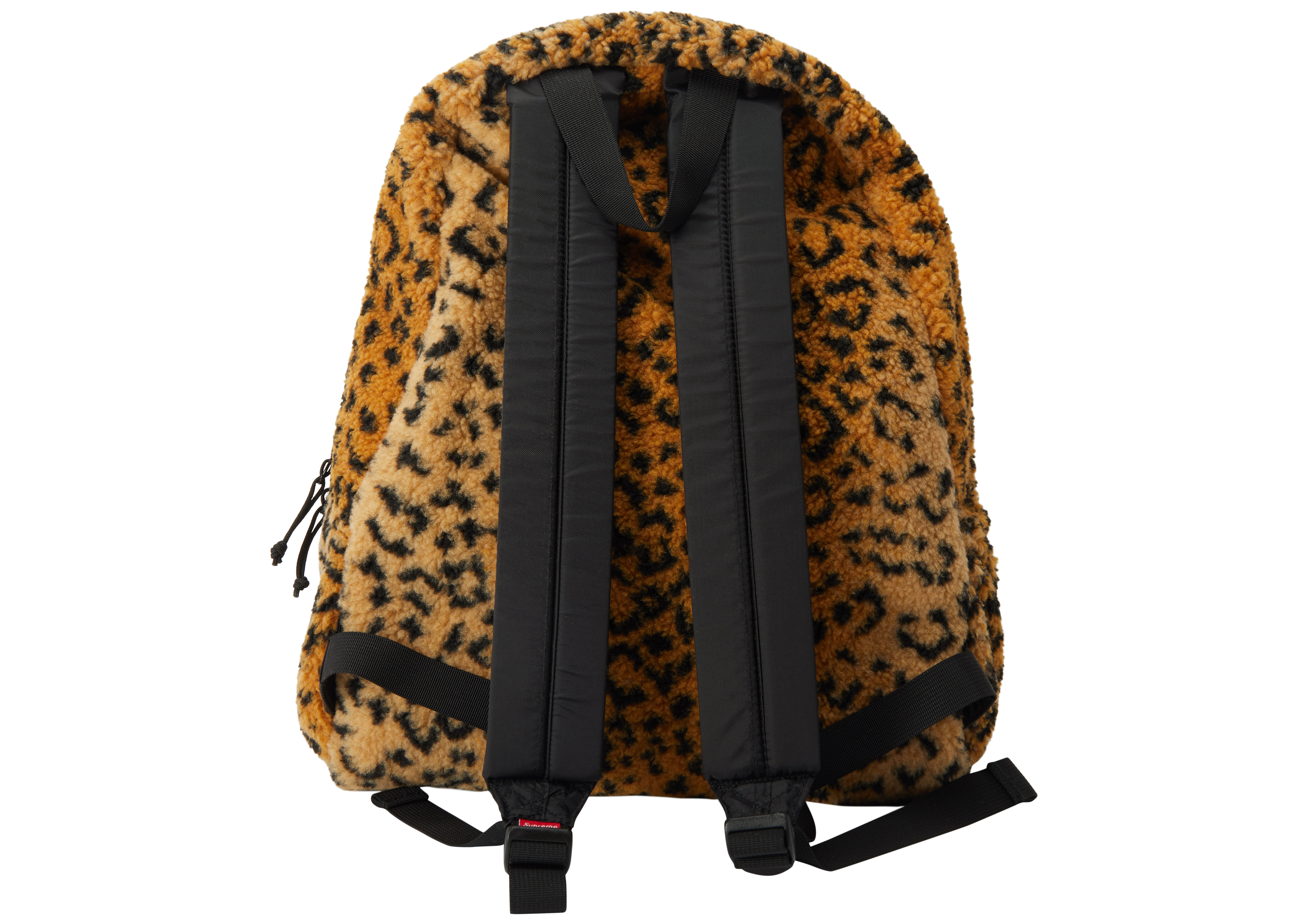 Supreme Leopard Fleece Backpack Yellow
