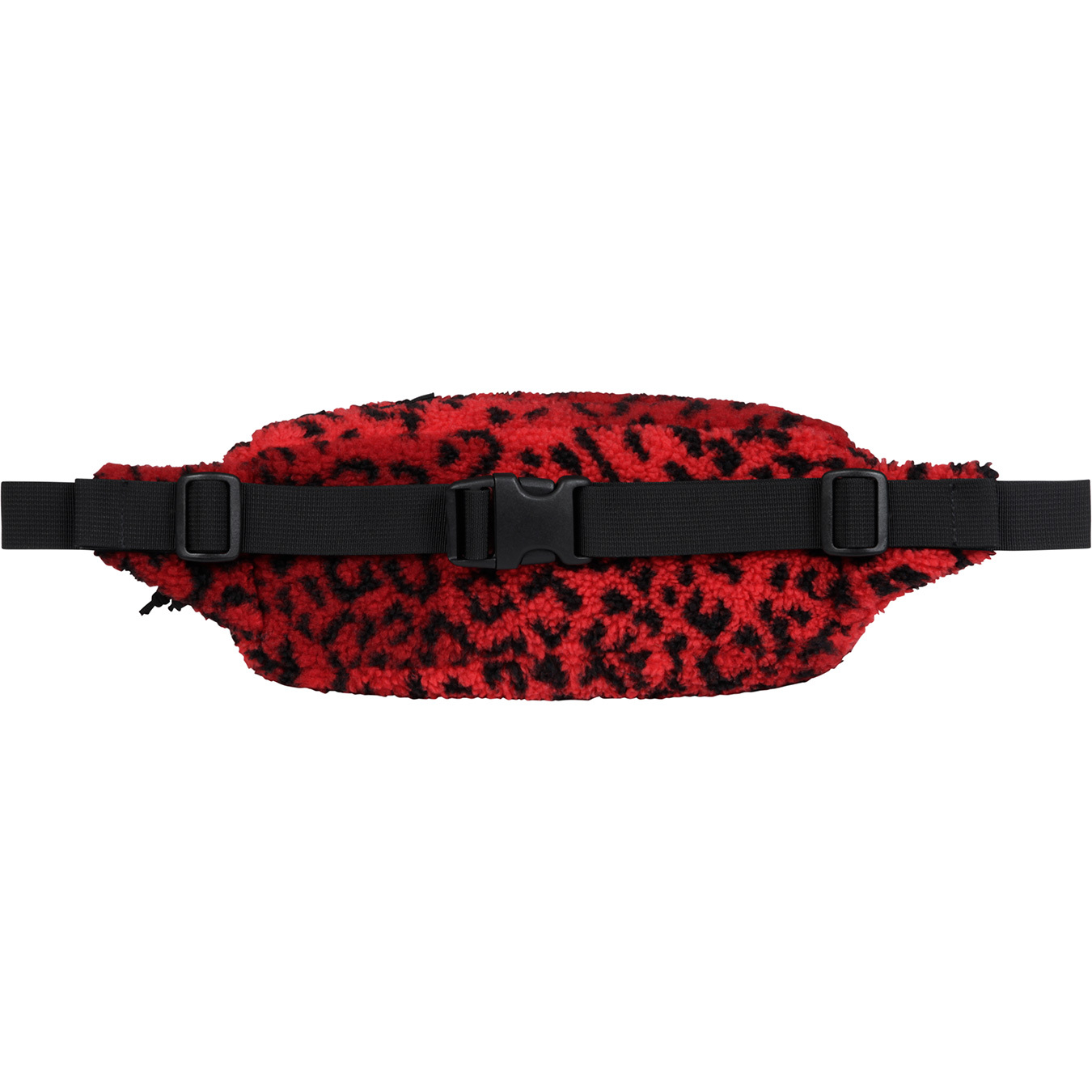 Supreme Leopard Fleece Waist Bag Red - FW17 - US