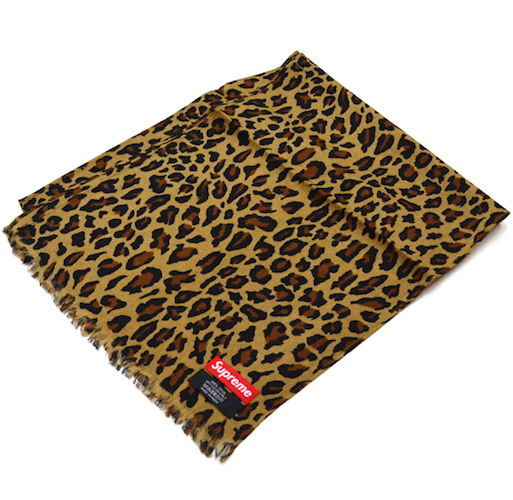 Supreme Leopard Wool Scarf Leopard - FW15 - US
