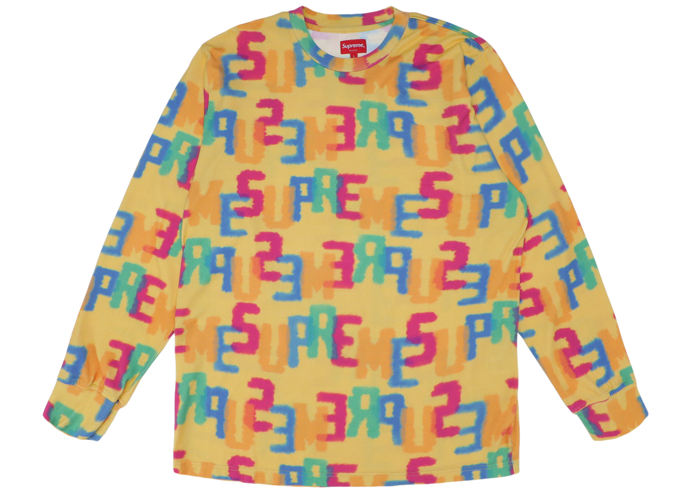 Supreme Letters LS Top Yellow