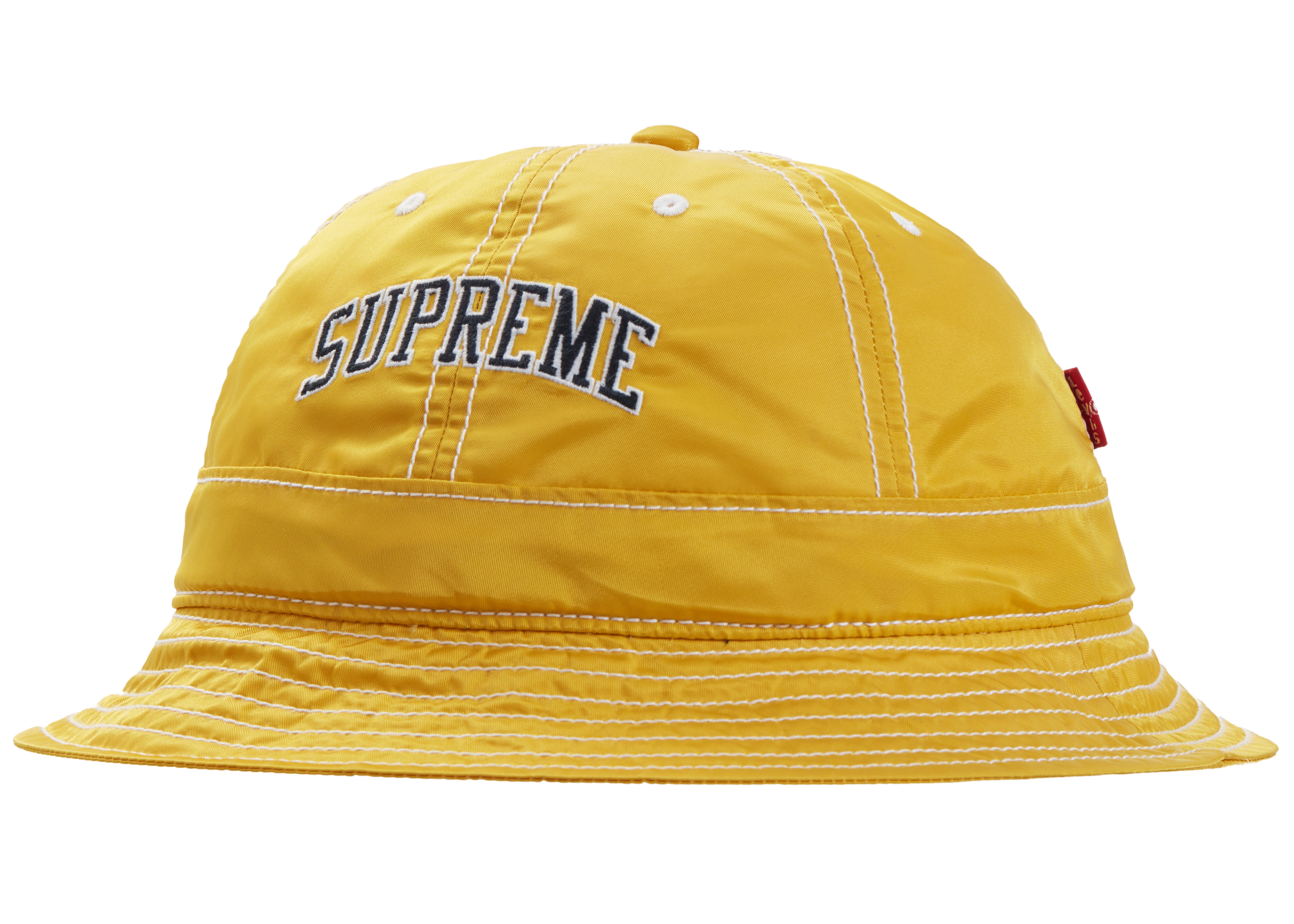 Supreme Levi's Nylon Bell Hat Yellow - FW19 - GB