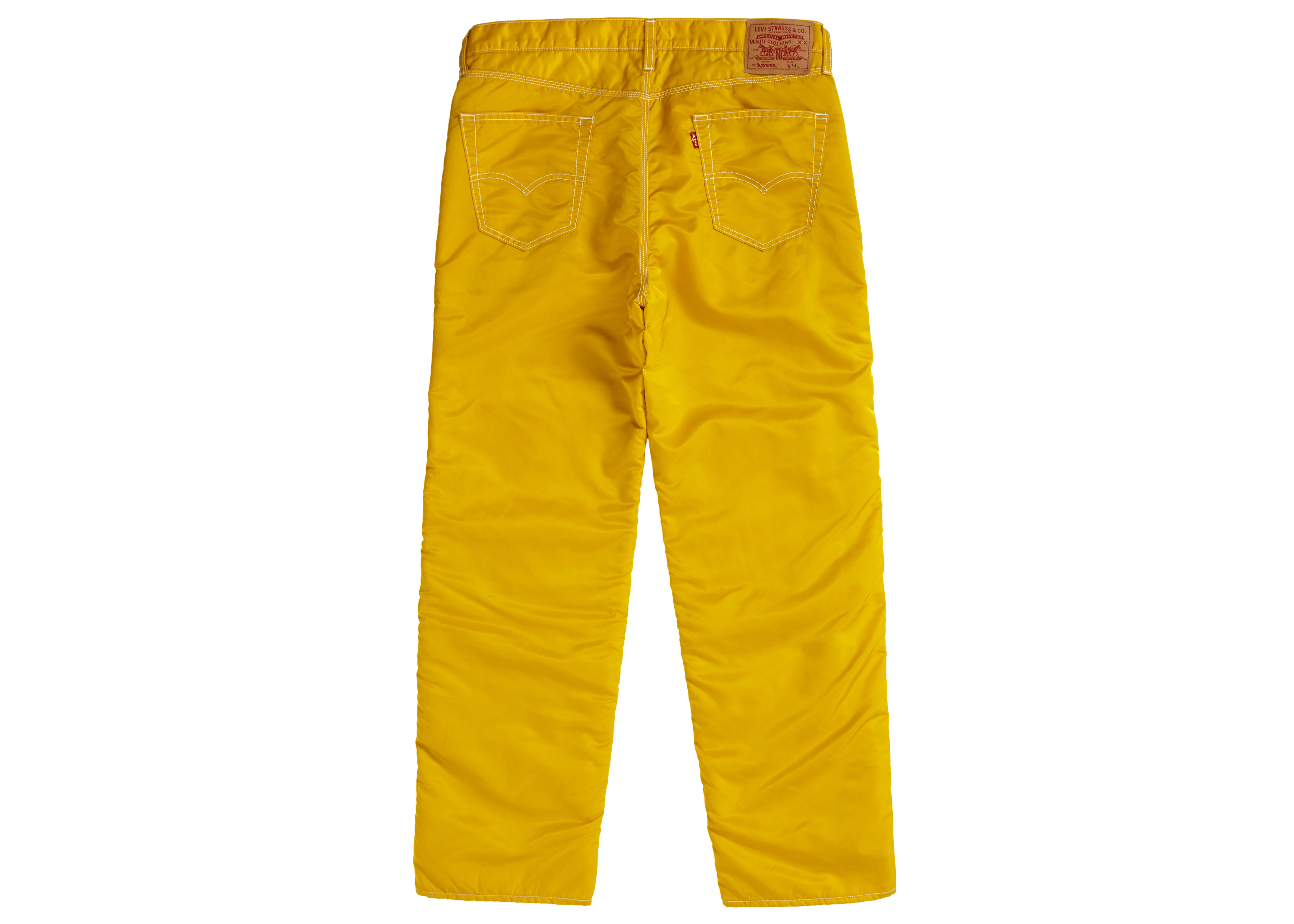 Supreme Levi's Nylon Pant Yellow Men's - FW19 - US
