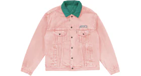 Supreme Levi's Quilted Reversible Trucker Jacket Pink