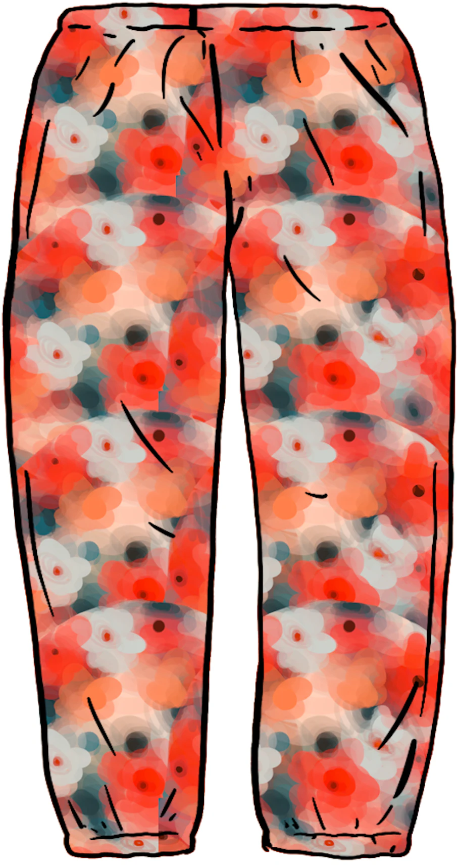 Supreme Liberty Floral Belted Pant Red | horsemoveis.com.br