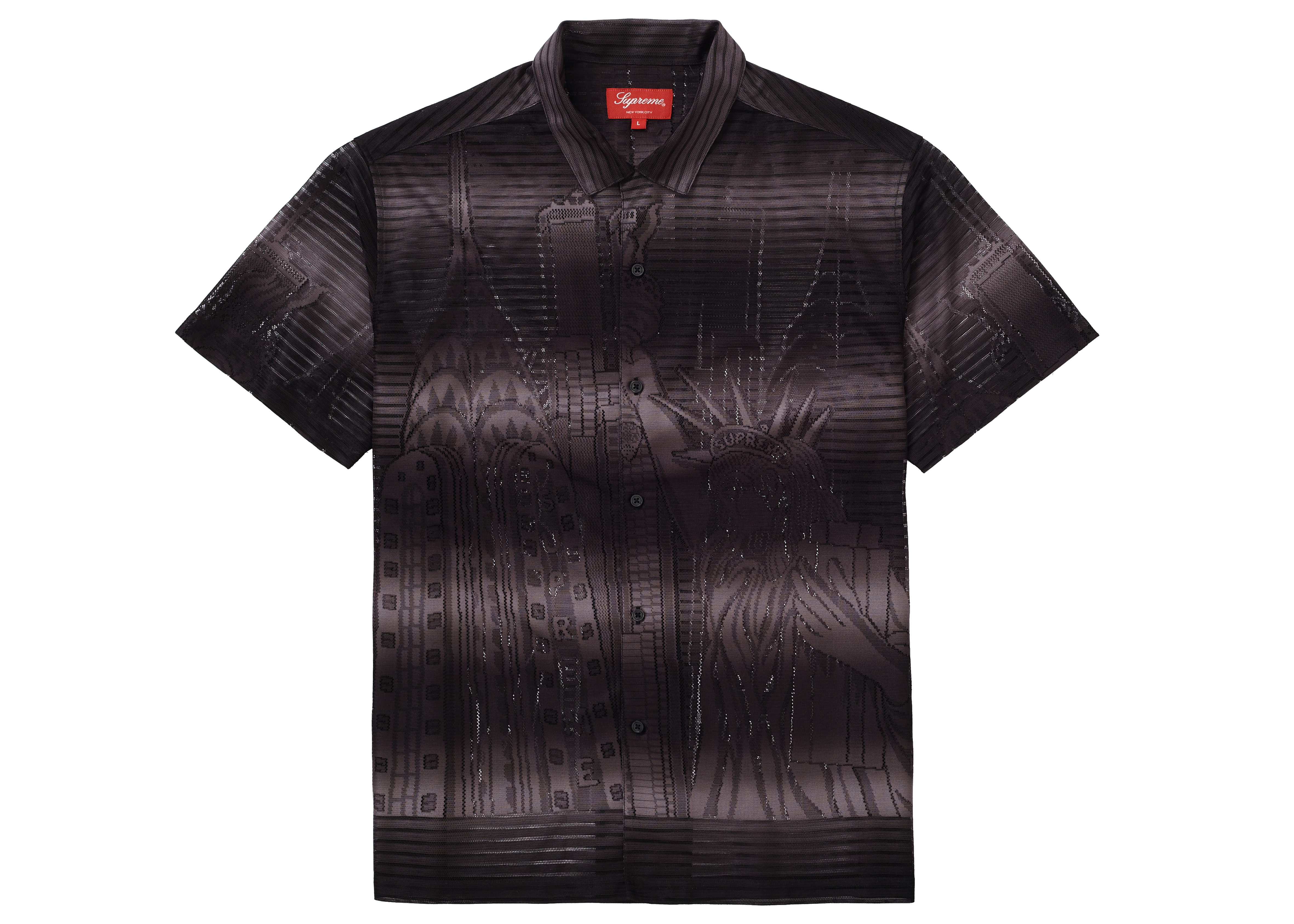Supreme Liberty Lace S/S Shirt Black Men's - SS21 - GB