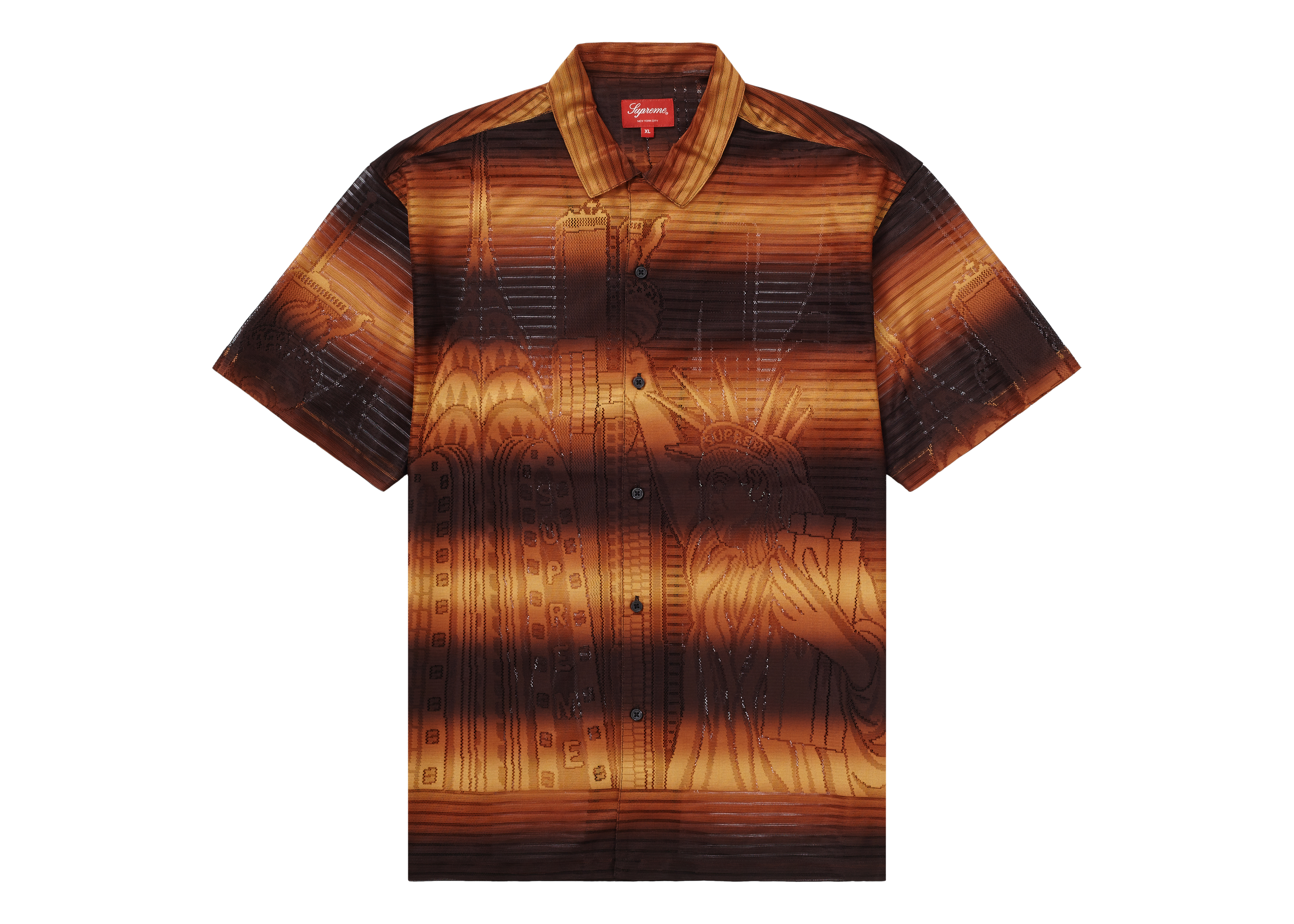 Supreme Liberty Lace S/S Shirt Orange Men's - SS21 - US