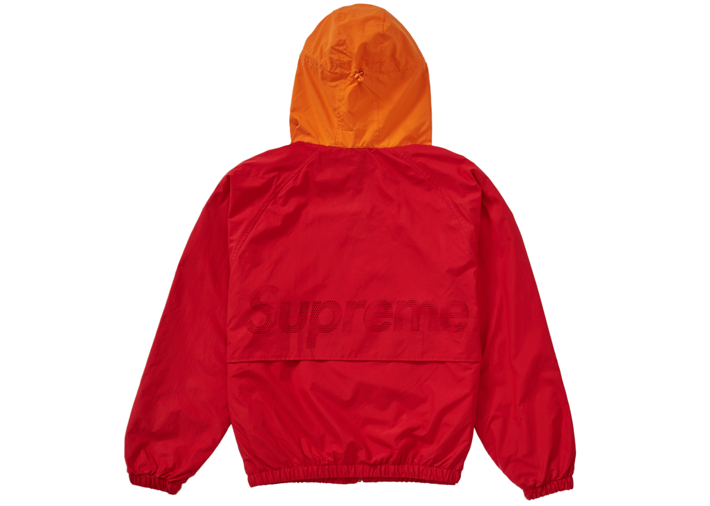 Supreme Lightweight Nylon Hooded Jacket Red