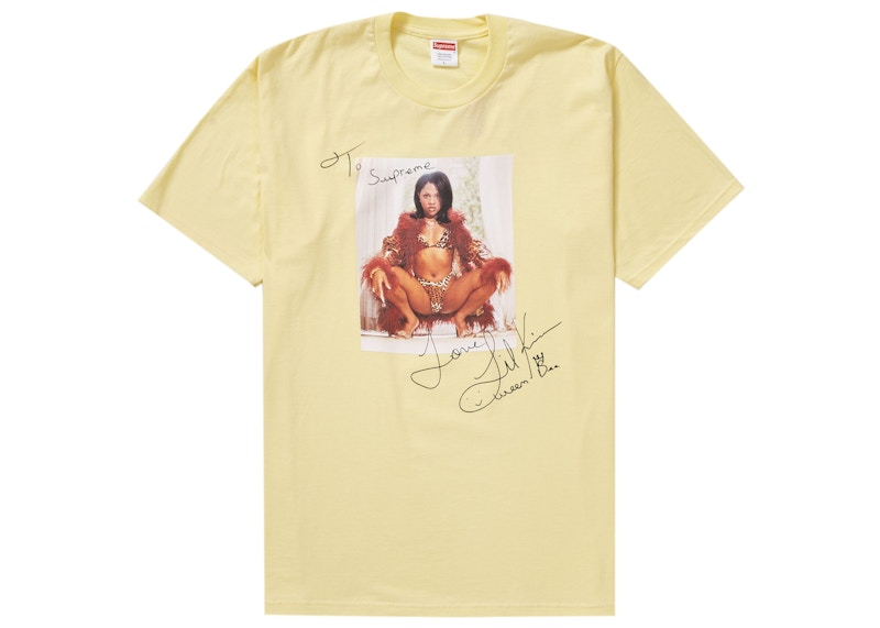 メンズシュプリーム　Lil Kim Tee　ライトオリーブL