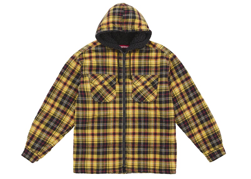 ジャケット・アウター Supreme Quilted Flannel Zip Up Shirt 92b48f8a13d4cdc2481f57273aaa42