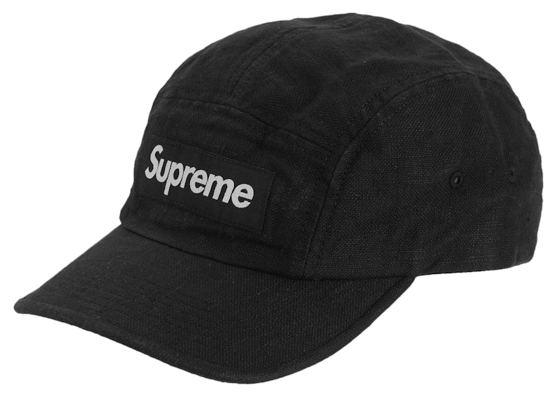 Supreme Linen Fitted Camp Cap Brown - SS22 - US