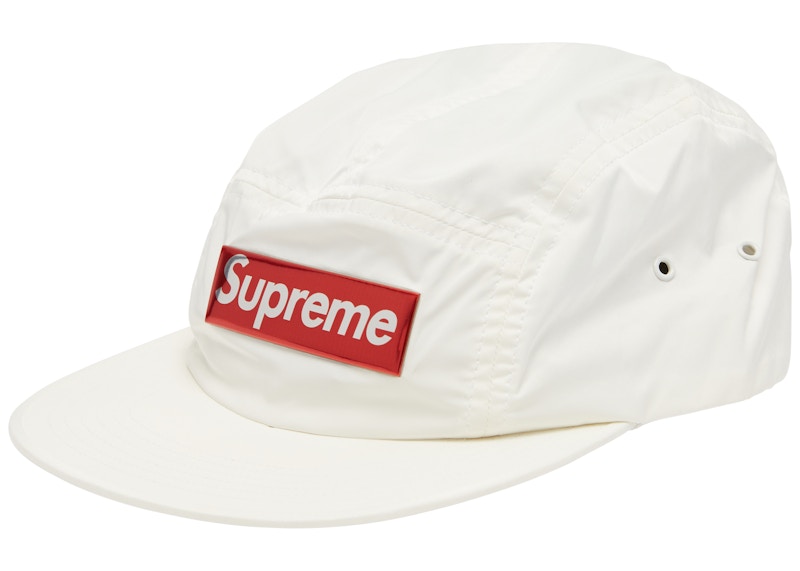 Supreme Liquid Metal Logo Camp Cap White - FW17 - US