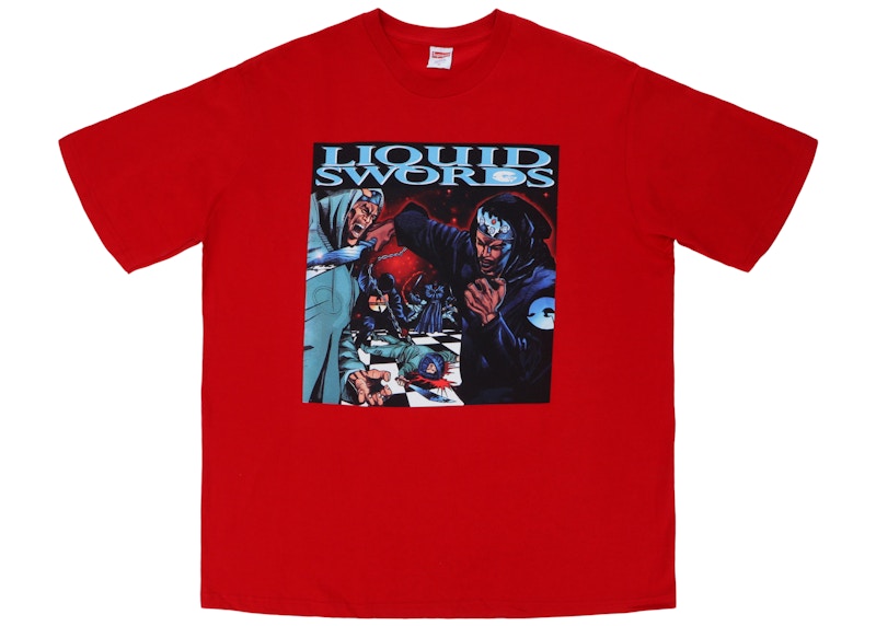 Supreme liquid shop swords tee white