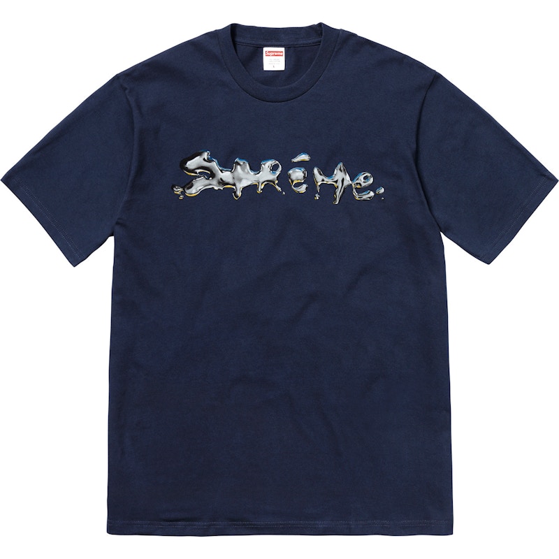 Supreme Liquid Tee Navy Men's - FW18 - GB