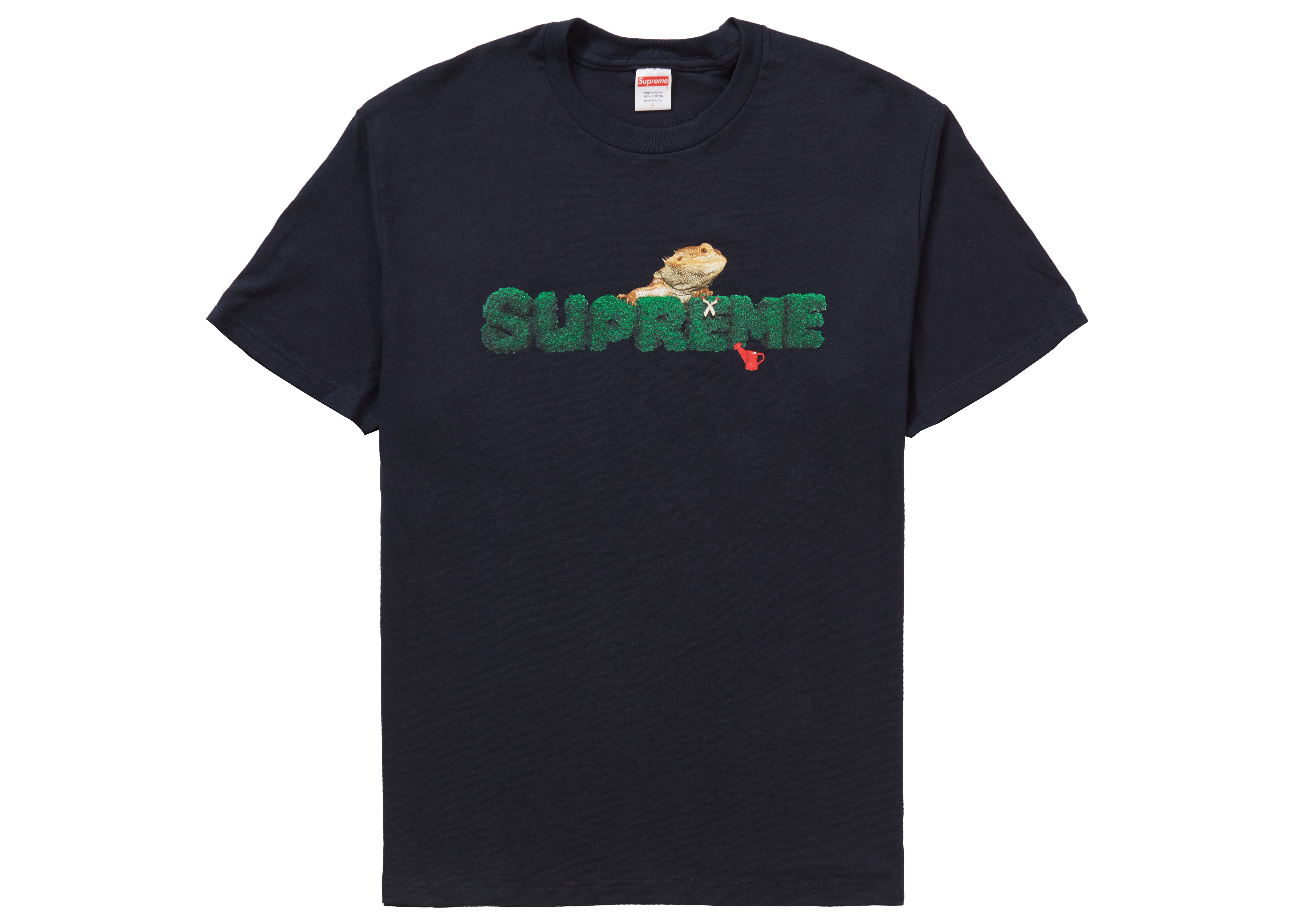 Tシャツ/カットソー(半袖/袖なし)Supreme Lizard Tee Navy XL