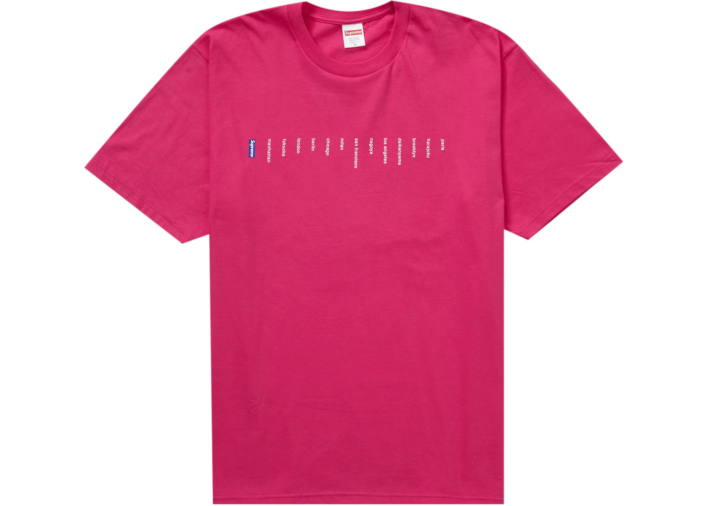 Supreme Location Tee Pink Men's - SS23 - US