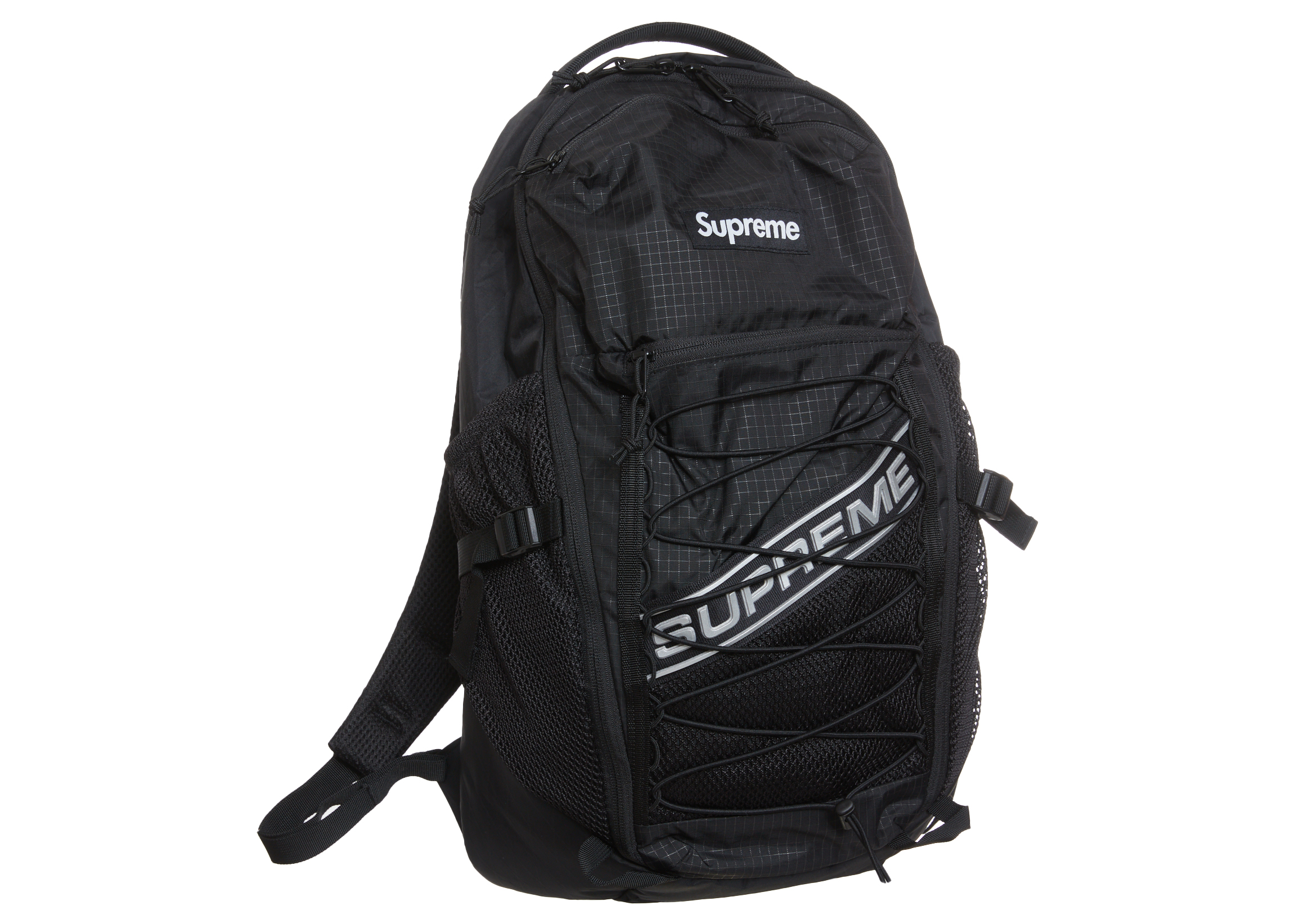 Supreme Logo Backpack Black