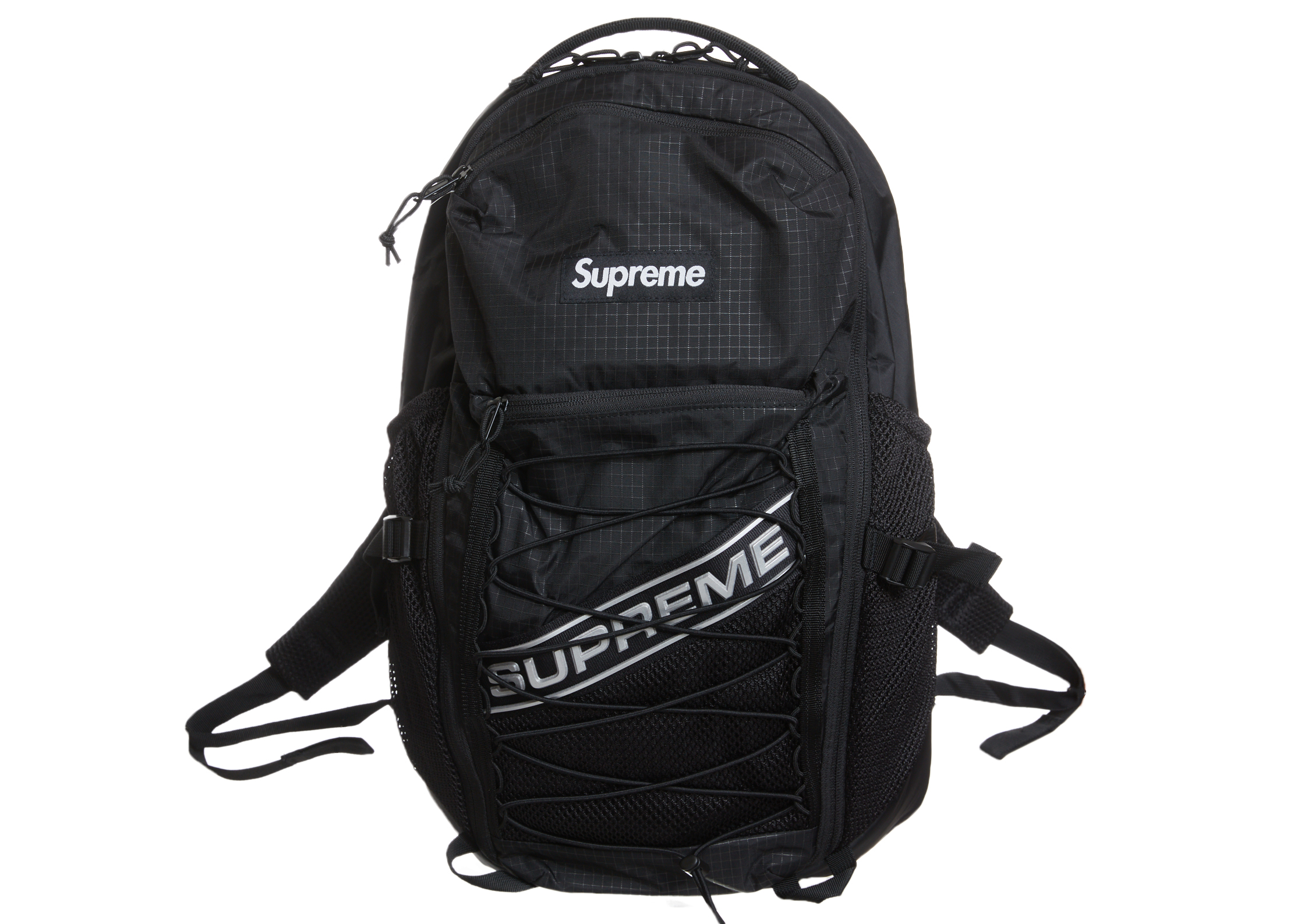 Supreme Logo Backpack Black