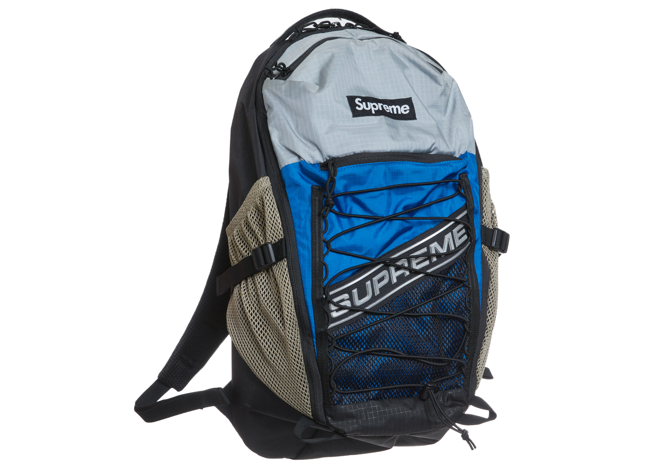 Supreme Logo Backpack Blue