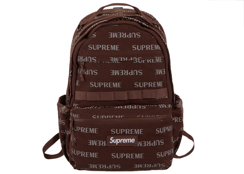 Supreme Logo Backpack (FW26) Brown
