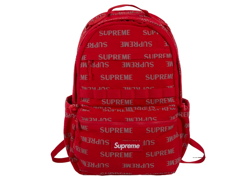 Supreme Logo Backpack (FW26) Red