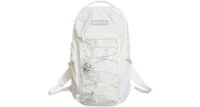 Supreme Logo Backpack White