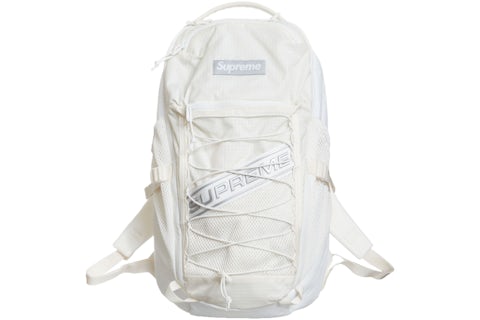 Zaino Supreme Logo bianco FW23 IT