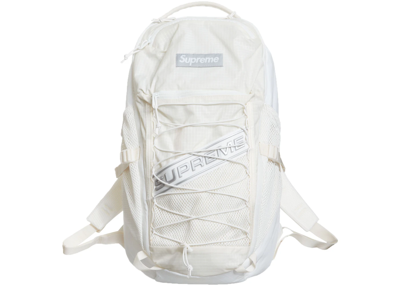 Supreme Logo Backpack White - FW23 - US