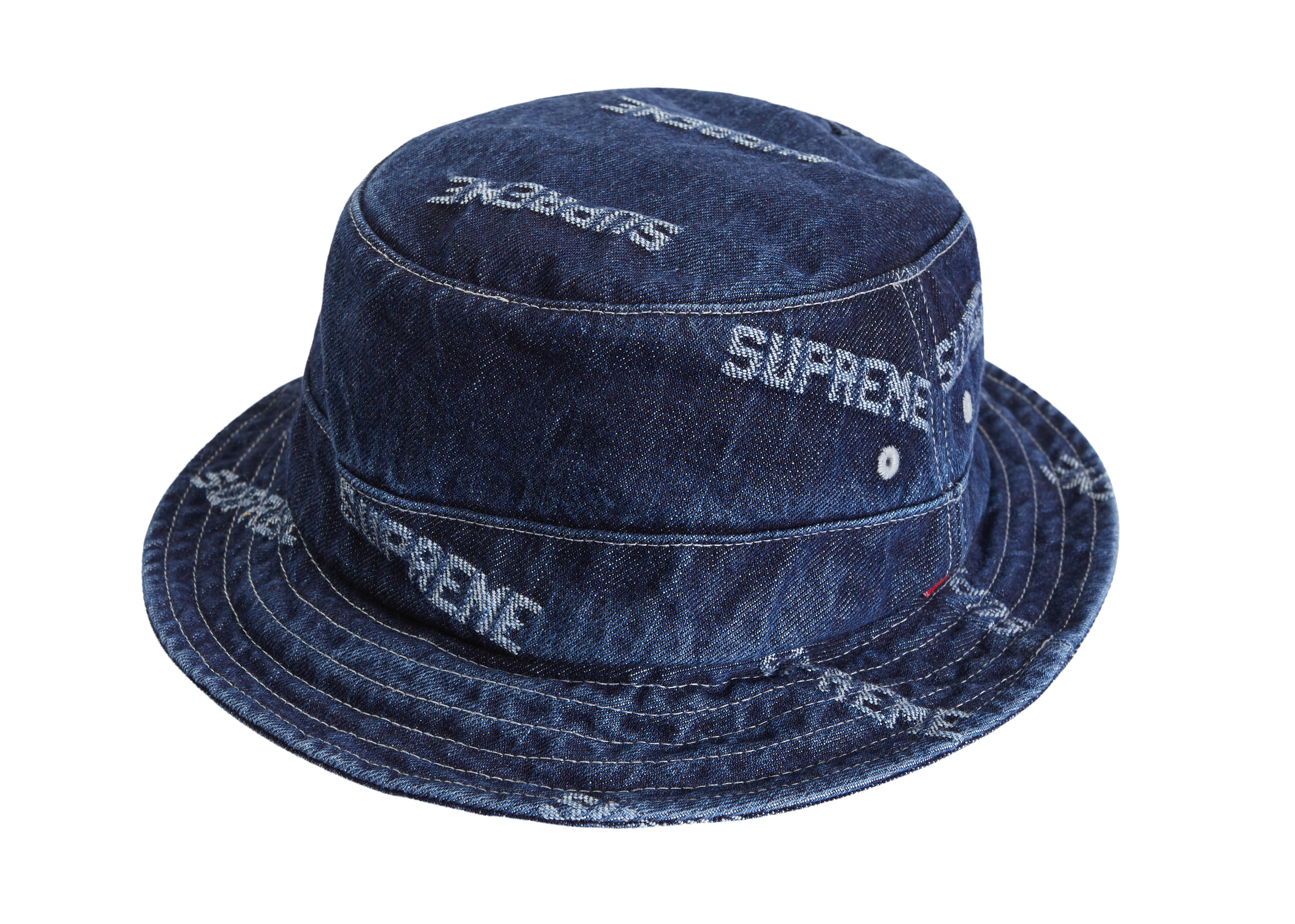 Supreme Logo Denim Crusher Blue - SS19